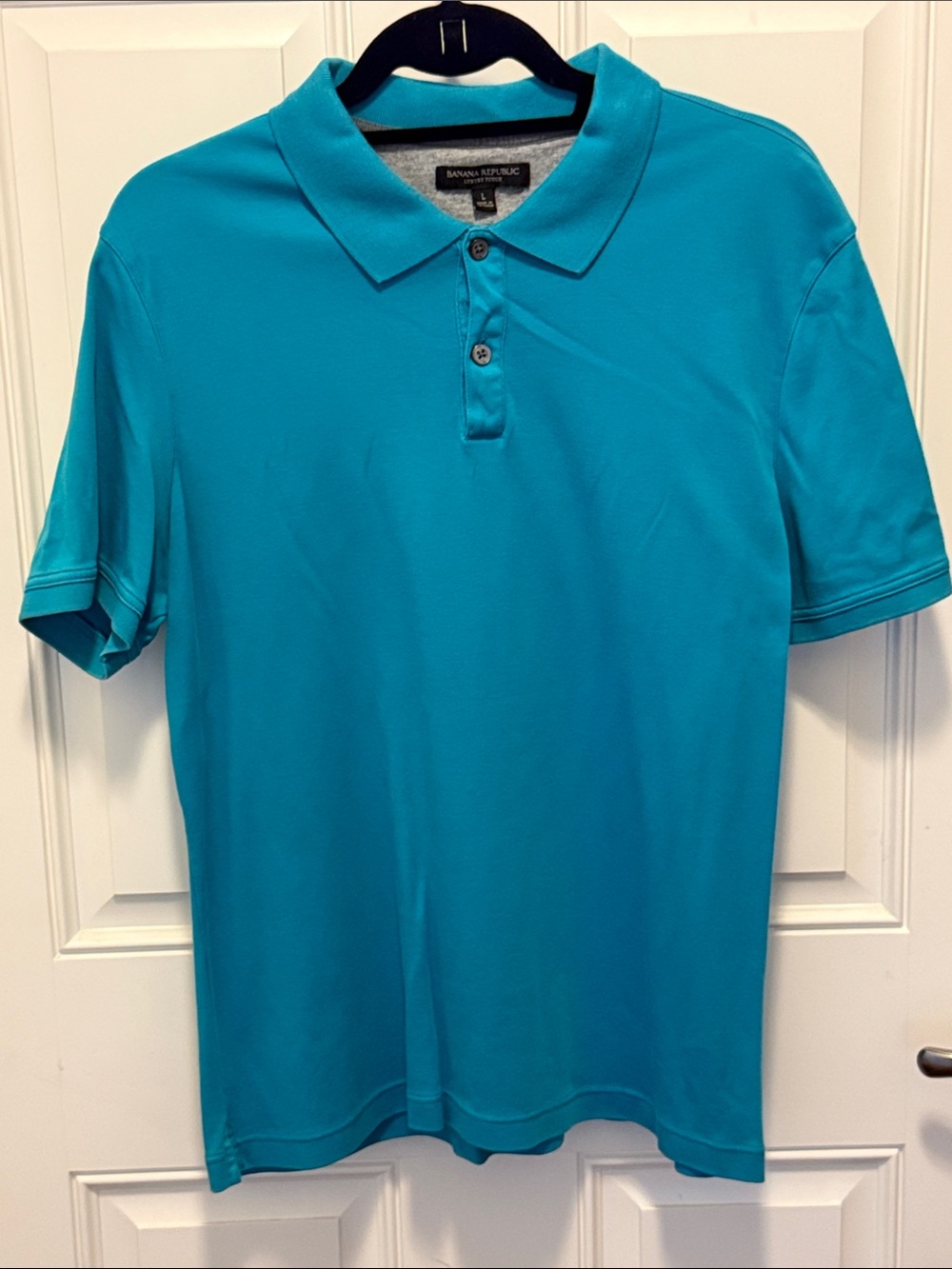 Banana Republic Men’s Turquoise Polo Shirt